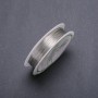 Silver-Tone Jewellery Wire, 0.2mm diameter, spool, 45m (+/-) length