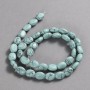 Turquoise Beads, Smooth Oval, 10x8mm diameter+/-, 39cm length+