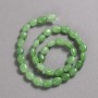 Chrysoprase Natural Stone Beads on Strand, Smooth Oval, 10x8mm diameter+/-, 39cm length+