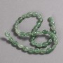 Beads on Thread Natural Stone Nephrite Smooth Oval, diameter 10x8mm +/-, length 39cm +