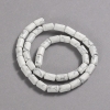 Cacholong Natural Stone Beads on Thread, Smooth Cylinder, Diameter 10x6mm +/-, Length 41cm+
