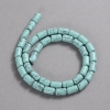 Turquoise Beads Smooth Cylinder, Diameter 10x6mm +/-, Length 41cm+