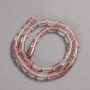 Natural Stone Chalcedony Beads on Thread, Smooth Cylinder, Diameter 10x6mm +/-, Length 41cm+