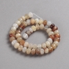 Natural Stone Carnelian Beads on Thread, Smooth Rondelle, Diameter 9x7mm +/-, Length 39cm+