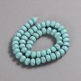 Turquoise Beads Smooth Rondelle, Diameter 9x6mm +/-, Length 39cm+