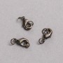 Findings Lobster Clasp 8x12mm Metal Dark Chocolate
