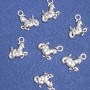 Findings "Capricorn" Pendant 16x11mm silver colour pack 20g +22pcs