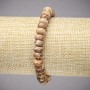 Bracelet on elastic band made of natural stone Picture Jasper smooth rondelle, diameter 8x5mm+/-, length 18cm+