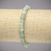 Bracelet on Elastic Band, Natural Jade Smooth Rondelle, Diameter 6x4mm+-, Length 18cm+