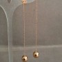Xuping Stud Earrings, 18K Gold Plating, Diameter 10mm+-, Length 10cm+