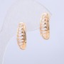 Xuping Earrings 18K Gold Plated, diameter 20x7mm +
