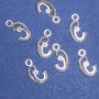 Findings Initial "C" Pendant silver colour 17x10mm pack 20g +/- 30pcs