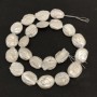 Strand of Natural Baroque Pearls, diameter 19x15mm, length 40cm + - with lustre