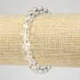 Elastic Bracelet with Rock Crystal, Smooth Round Bead, Diameter 8mm+