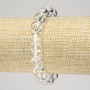 Rock Crystal Bracelet on Elastic, Smooth Round Bead, 10mm+