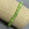 Onyx Smooth Bead Natural Stone Bracelet on Elastic Band, diameter 6mm+