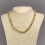 Necklace made of Natural Yellow Jasper Stone, Smooth Round Beads, Diameter 8mm+-, Length 45cm+