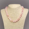Necklace made of Tinted Quartz, Smooth Round Beads, Diameter 10mm+-, Length 45cm+