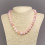 Necklace made of Tinted Quartz, Smooth Round Beads, Diameter 10mm+-, Length 45cm+