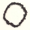 Bracelet made of Natural Garnet Chips, Diameter 5(+-)mm on Elastic, Length 18cm