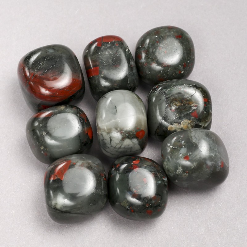 Natural Souvenir Heliotrope Jasper Stones, diameter 22x16mm+- (100g pack)
