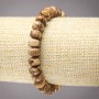 Elastic Bracelet with Natural Picture Jasper Stone, Smooth Rondelles, diameter 9x7mm+