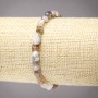 Elastic Bracelet of Natural Botswana Agate, Tumbled, Diameter 8x6mm+