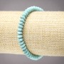 Elastic Bracelet of Turquoise, Smooth Rondelle, Diameter 6x3mm+