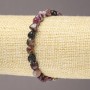 Elastic Bracelet, Tourmaline, Tumbled, Diameter 7(+/-)mm