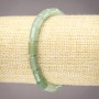 Natural Jade Bracelet on Elastic, Smooth Cylinder Beads, 10x6mm+ Diameter