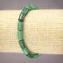 Natural Chrysoprase Bracelet on Elastic, Smooth Cylinder Beads, 10x6mm+ Diameter