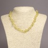Necklace of Toned Quartz Chips, diameter 6-8mm+/-, length 45cm+/- with extension chain