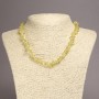 Necklace of Toned Quartz Chips, diameter 6-8mm+/-, length 45cm+/- with extension chain
