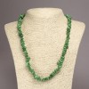 Chrysoprase (Imitation) Chip Necklace, diameter 6-10mm+/-, length 45cm+/- with extension chain