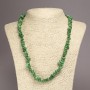 Chrysoprase (Imitation) Chip Necklace, diameter 6-10mm+/-, length 45cm+/- with extension chain