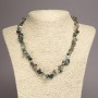 Multicolour Jasper Chip Necklace, natural stone, diameter 6-8mm+/-, length 45cm+/- with extension chain