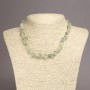 Prehnite Chip Necklace, diameter 6-8mm+/-, length 45cm+/- with extension chain