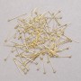 Ball Head Pins, Lemon Gold Metal, 20mm Length, 250g