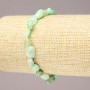 Elastic Bracelet with Natural Chrysoprase Tumbled Stones, diameter 8x10mm+