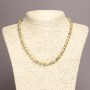 Natural Stone Necklace, Yellow Jasper smooth round bead, diameter 6mm, length 45cm+