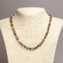 Ocean Jasper Necklace, smooth round beads, diameter 6mm+-, length 45cm+