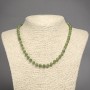 Natural Canadian Jadeite Stone Necklace, Smooth Bead, 6.5mm+/- Diameter, 45cm+ Length