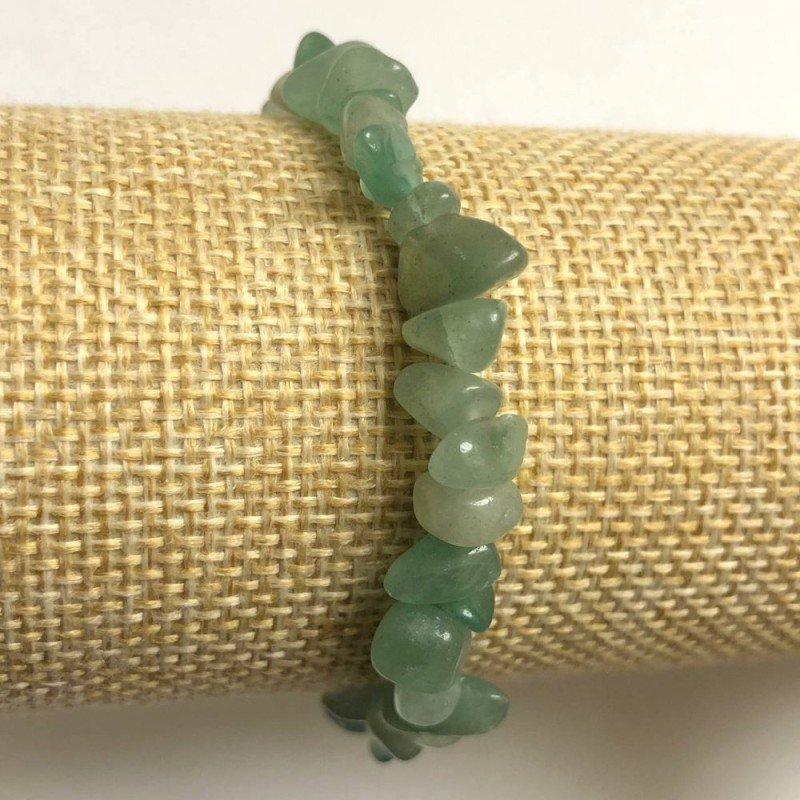 Jade Chip Elastic Bracelet, Diameter 8mm+