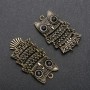Owl Pendant "Bronze" Colour 48x26mm