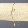 Xuping Bracelet, Lemon Gold-Plated with White Rhinestones, Thickness 1.5mm+/-, Length 18-20cm+