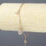 Xuping Bracelet, 18K Gold-Plated with White Rhinestones, Thickness 1.5mm+/-, Length 18-21cm+