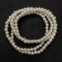 Beads on String White Majorca Acrylic, diameter 6mm +/-, length 88cm +/- 160 beads +