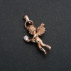 Xuping 18K Gold-Plated Angel Pendant with White Rhinestone 30x15mm +