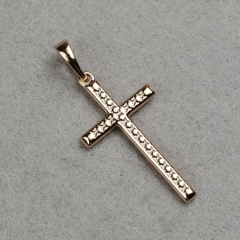 Xuping 18K Gold-Plated Cross Pendant 36x16mm +