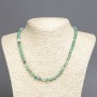 Natural Matte Green Agate Necklace, Diameter 6mm+/-, Length 45cm+